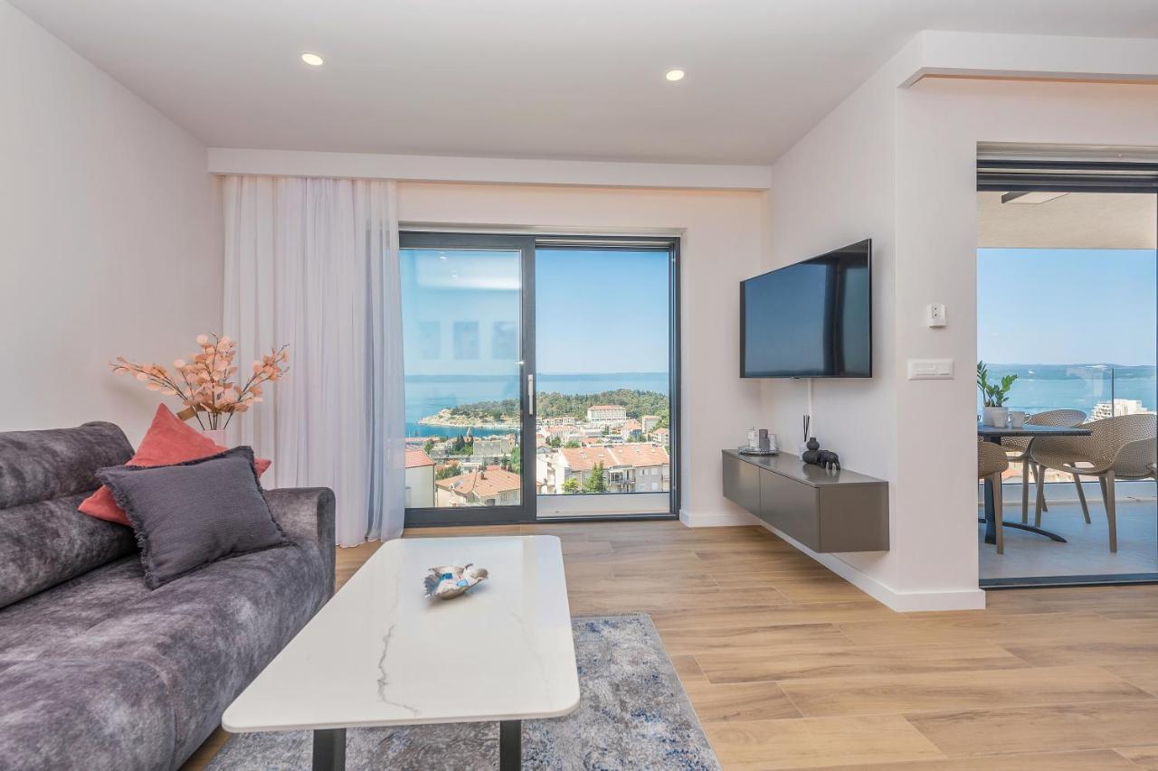 Luxury Adria Sea & City View Apartment Makarska Exterior foto