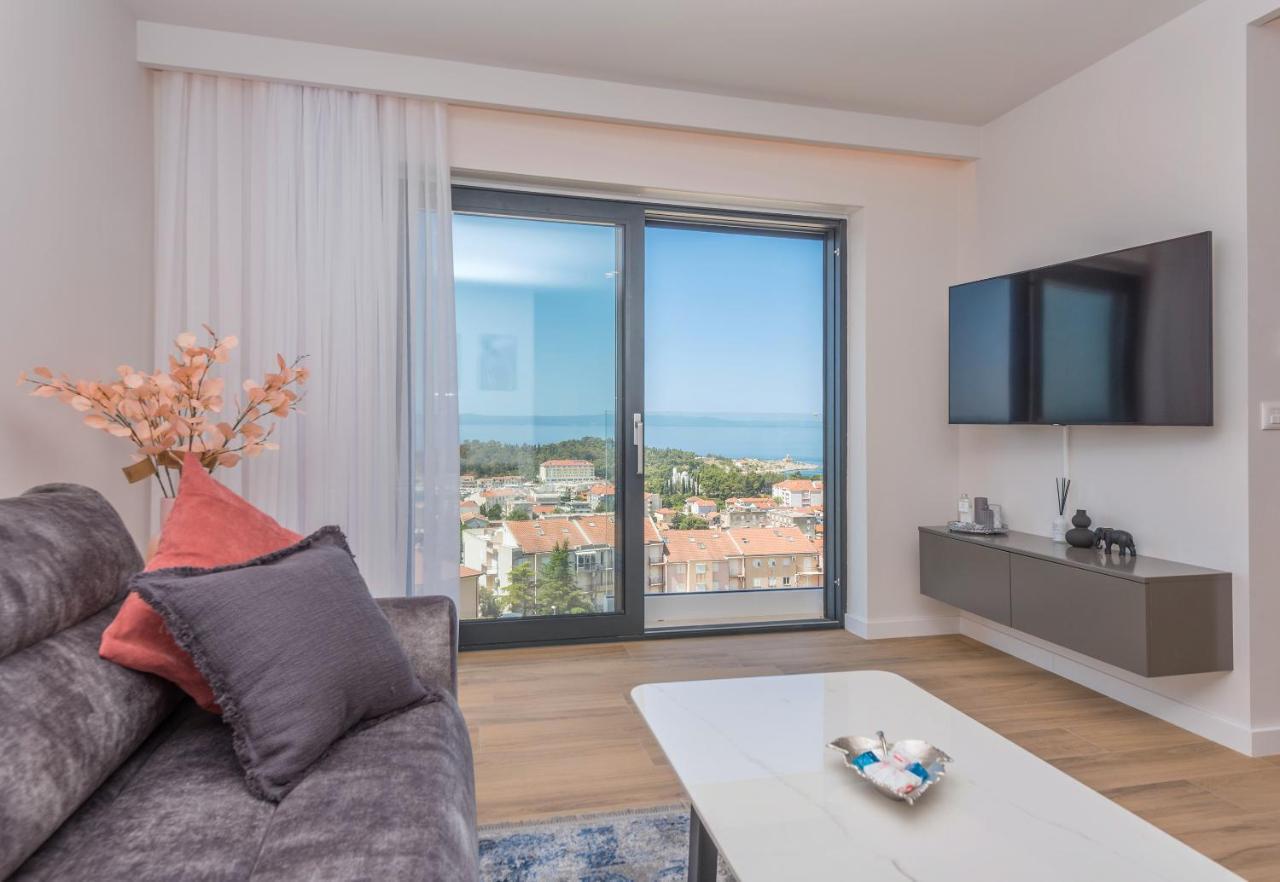 Luxury Adria Sea & City View Apartment Makarska Exterior foto
